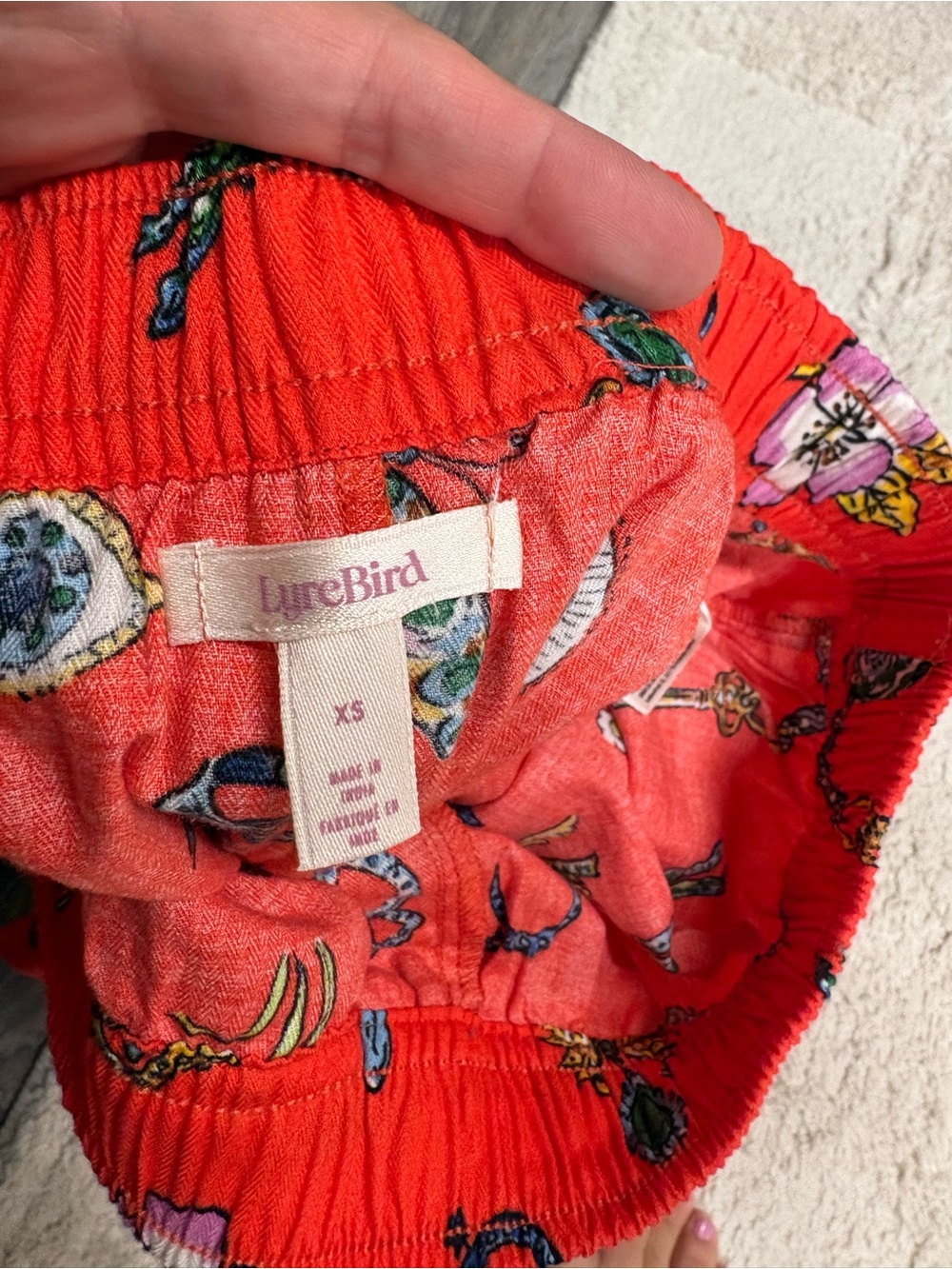 Anthropologie LyreBird Pajama Pants - Red Patter - Picture 6 of 6
